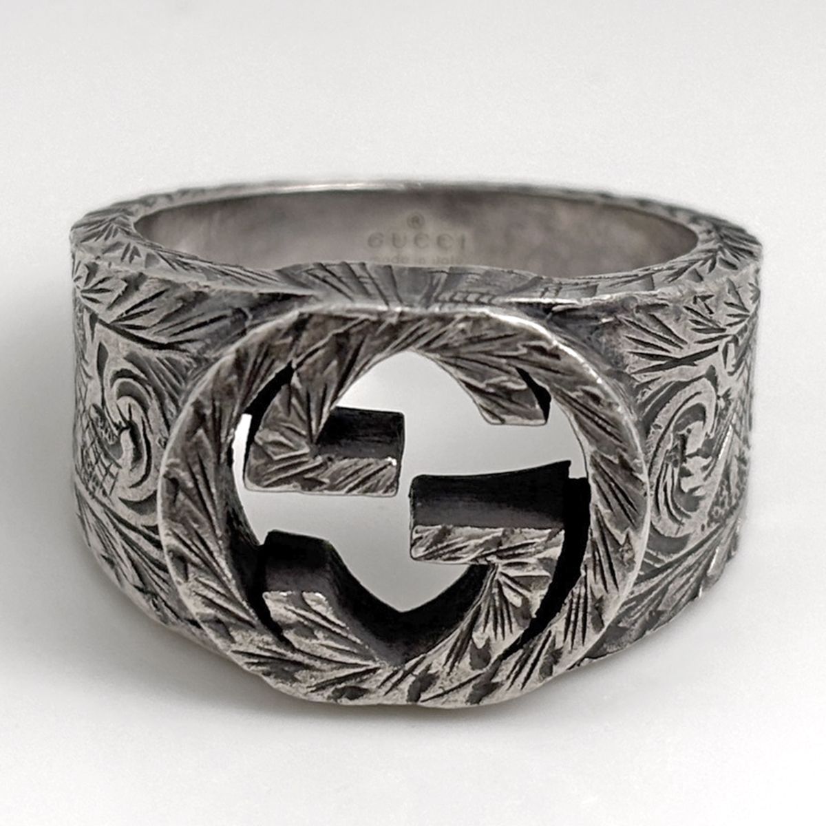 Gucci Arabesque Ring Interlocking 925 Sterling Silver — view 2