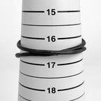 Hermes Viviride Bracelet Double Strand Choker Leather Silver Plated Black — view 5