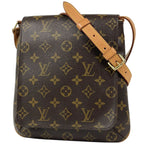Louis Vuitton Musette Salsa Long Crossbody Shoulder Bag Monogram Brown