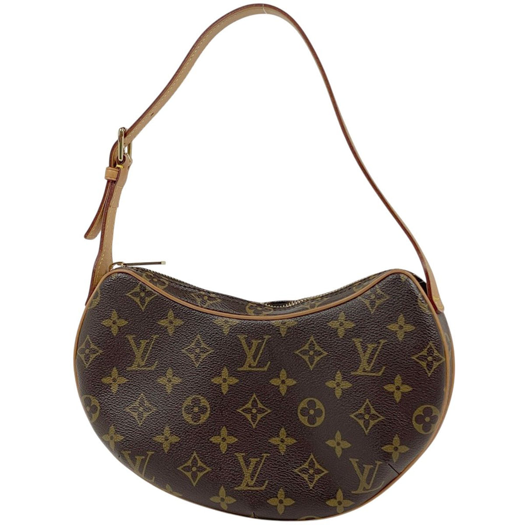 Louis Vuitton Pochette Croissant Shoulder Bag Monogram Brown