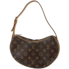 Louis Vuitton Pochette Croissant Shoulder Bag Monogram Brown