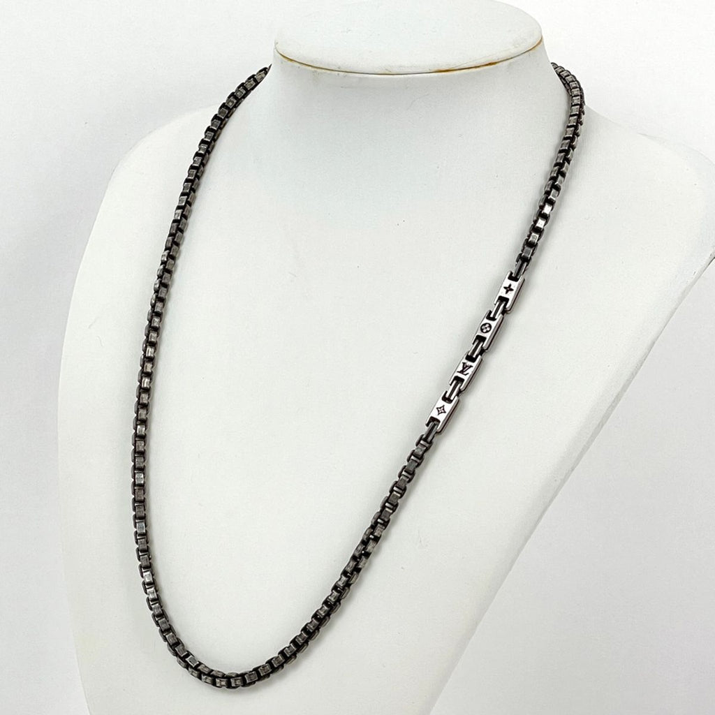Louis Vuitton Necklace LV Terra 925 Sterling Silver Black — view 6