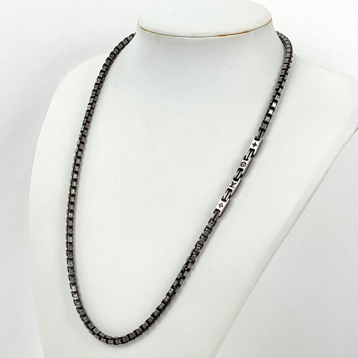 Louis Vuitton Necklace LV Terra 925 Sterling Silver Black — view 6