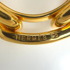Hermes Legate Chaine D'ancre Scarf Ring Gold Plated — view 4