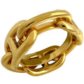 Hermes Legate Chaine D'ancre Scarf Ring Gold Plated