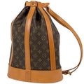 Louis Vuitton Randonnee PM Shoulder Bag Drawstring Monogram Brown