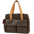 Louis Vuitton Multipuri City Handbag Shoulder Tote Monogram Brown