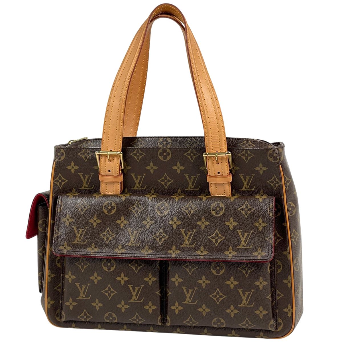 Louis Vuitton Multipuri City Handbag Shoulder Tote Monogram Brown