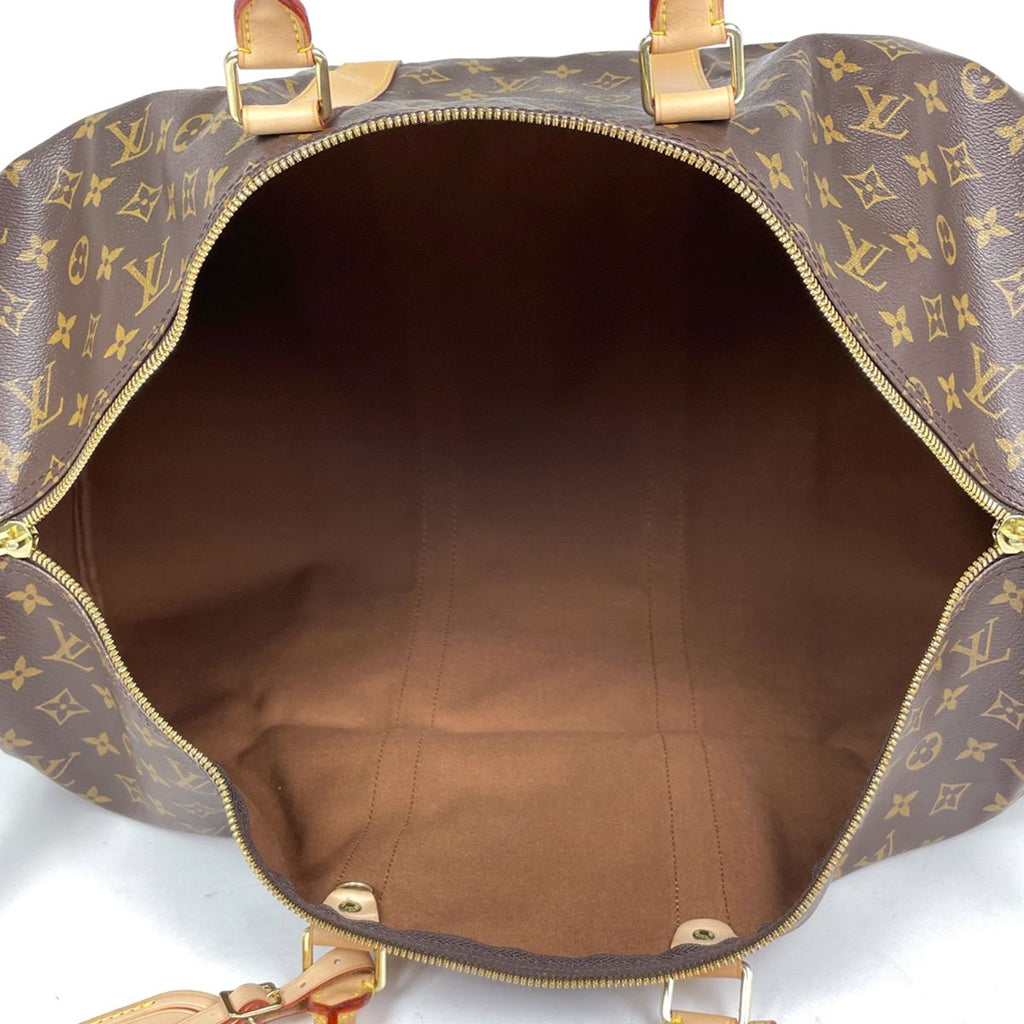 Louis Vuitton Keepall Bandouliere 55 2-Way Boston Bag Monogram Brown — view 8