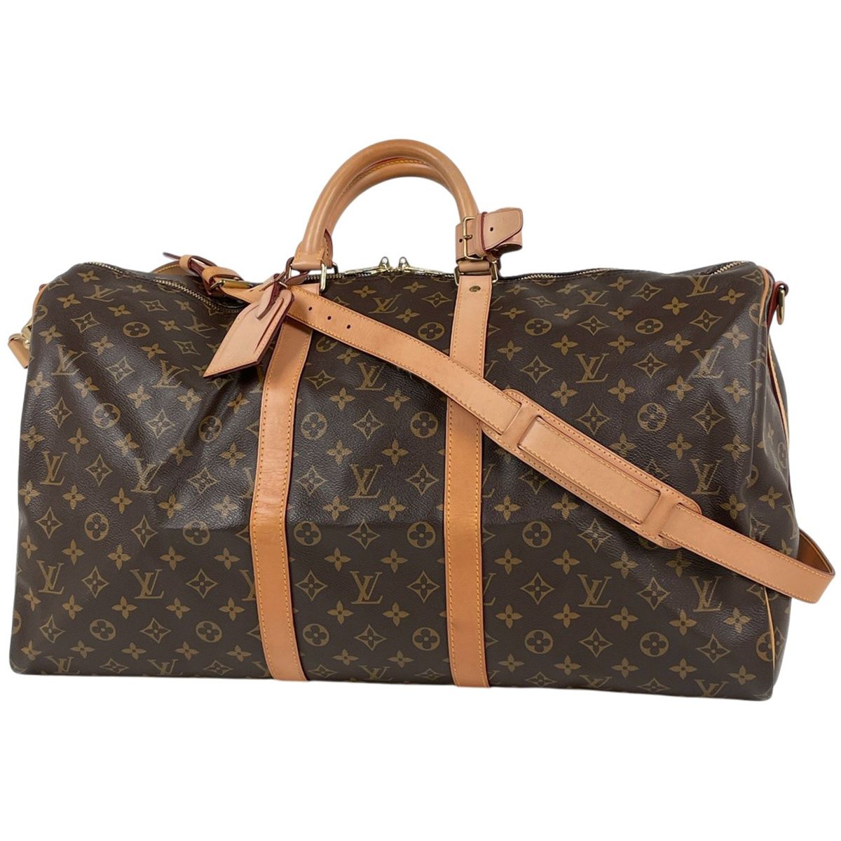 Louis Vuitton Keepall Bandouliere 55 2-Way Boston Bag Monogram Brown