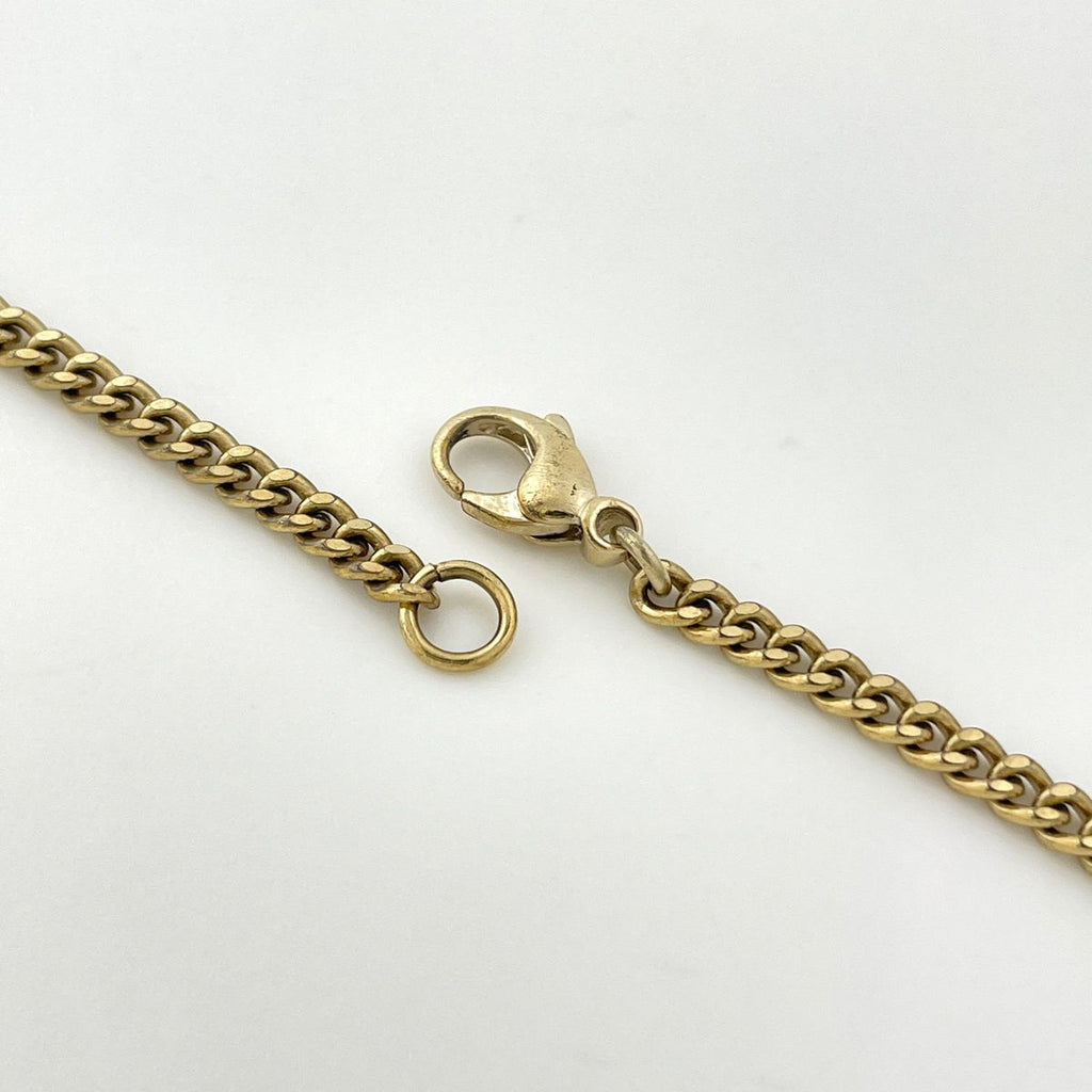 Chanel CC Logo Flower Motif Necklace Color Stone Gripoix Gold Plated Black — view 3