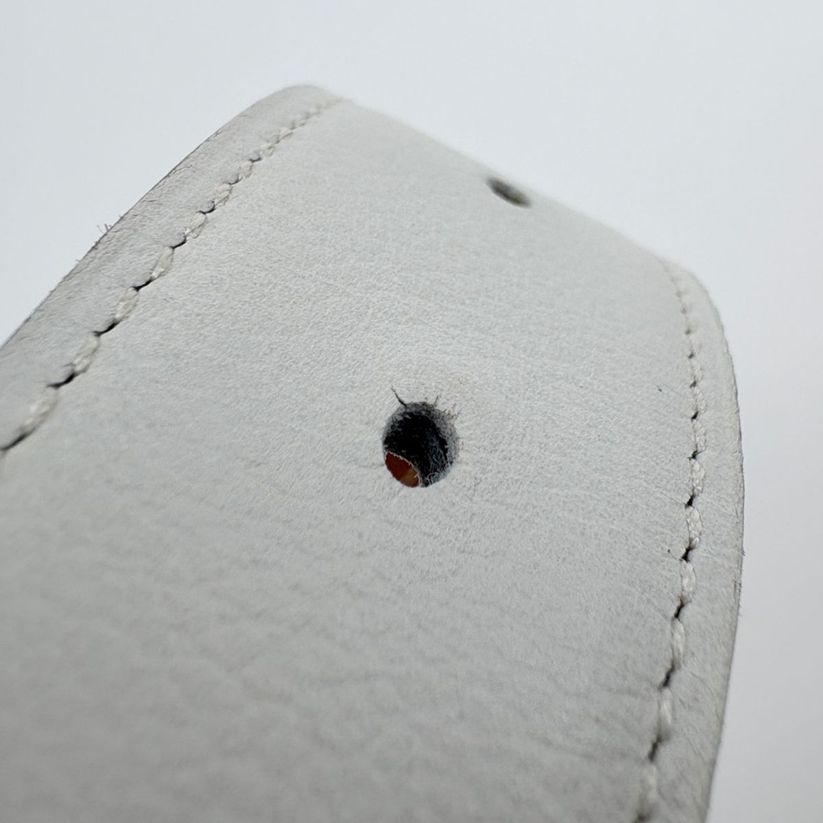Hermes Constance Reversible Belt Leather White Brown — view 3