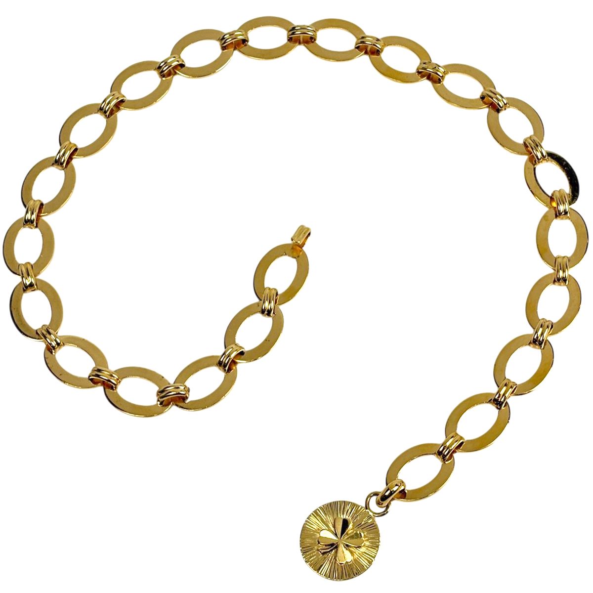 Chanel Clover Chain Belt Gold Plated