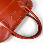 Hermes Bolide 35 2-Way Handbag Box Calf Red Brown — view 7