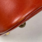 Hermes Bolide 35 2-Way Handbag Box Calf Red Brown — view 3