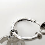 Chanel CC Logo Earrings Swing Silver Plated — view 4