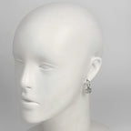 Chanel CC Logo Earrings Swing Silver Plated — view 6