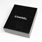 Chanel CC Logo Color Stone Earrings Faux Pearl Gripoix Swing Gold Plated Blue — view 8