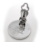 Hermes Series Earrings Coin Round Silver Plated — view 3