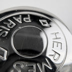 Hermes Series Earrings Coin Round Silver Plated — view 4