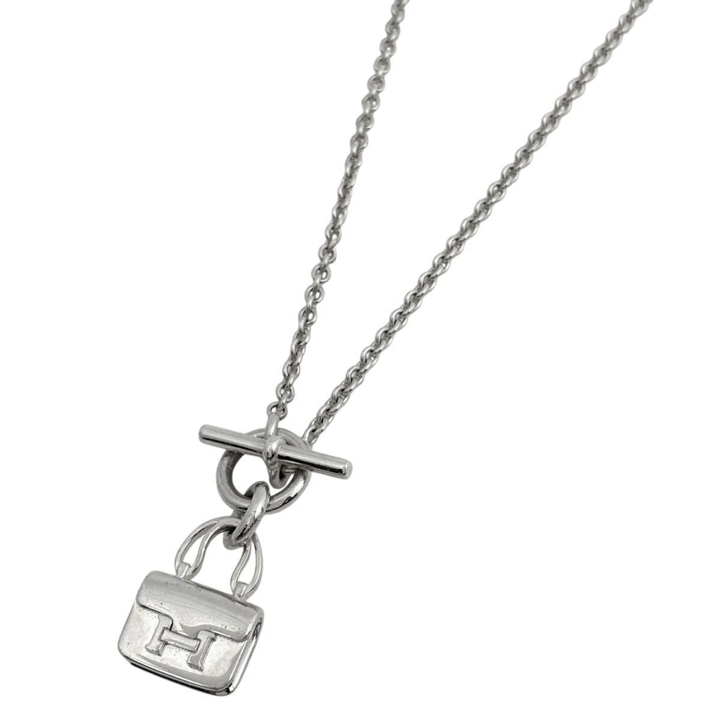 Hermes Amulet Constance Necklace 925 Sterling Silver