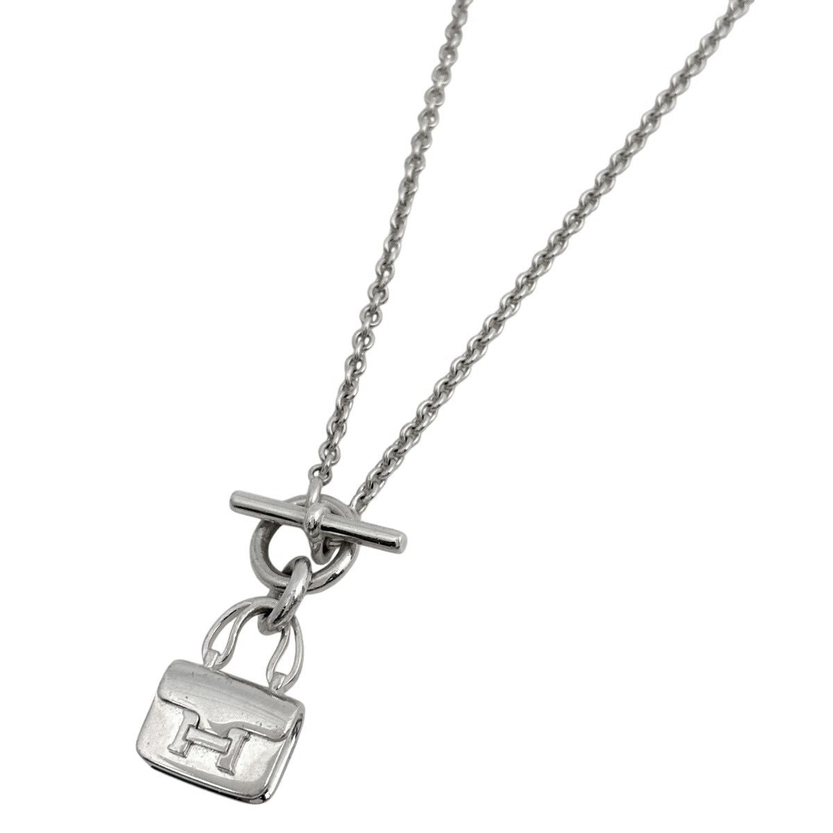 Hermes Amulet Constance Necklace 925 Sterling Silver