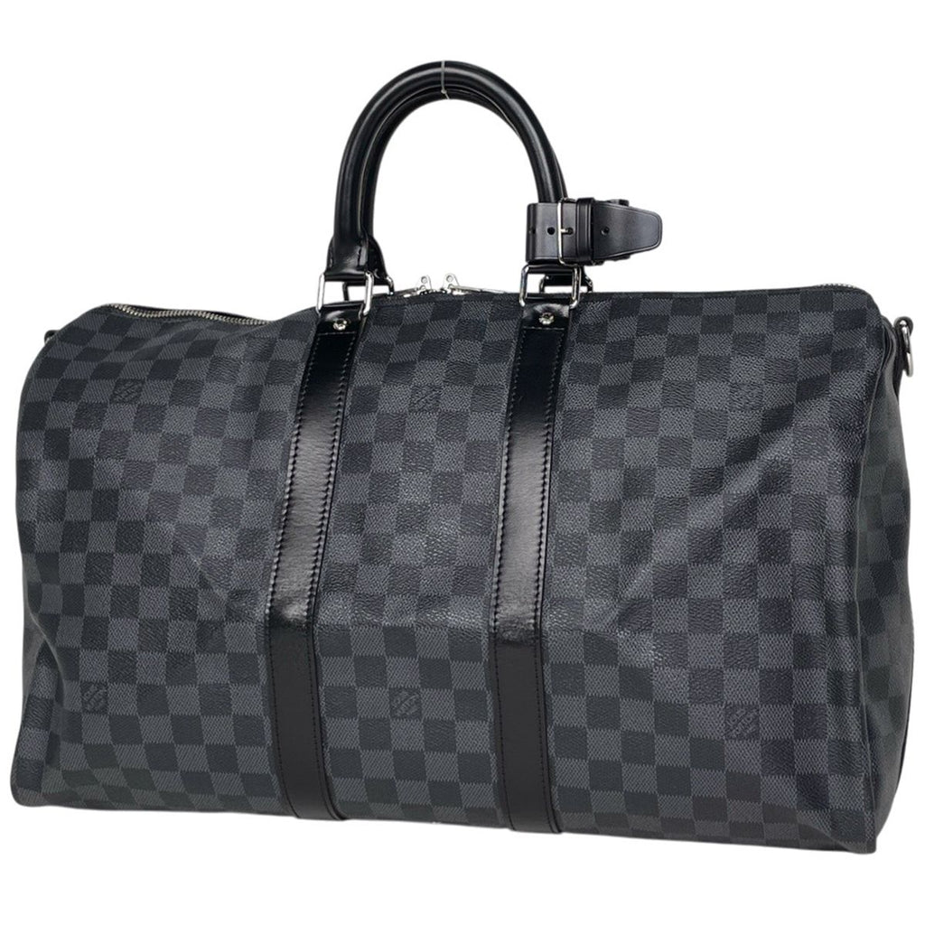 Louis Vuitton Keepall Bandouliere 45 Boston Bag Damier Graphite Noir