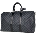 Louis Vuitton Keepall Bandouliere 45 Boston Bag Damier Graphite Noir