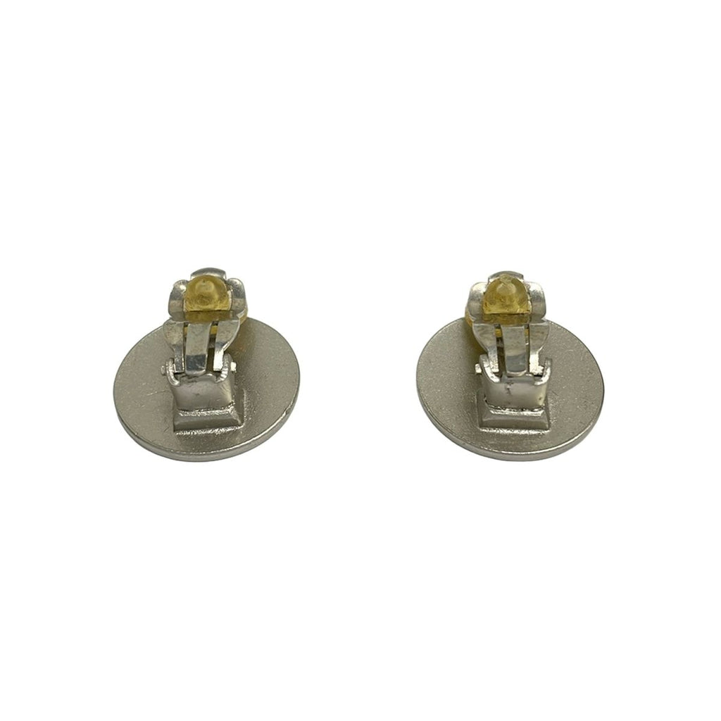 Chanel Earrings CC Logo Silver Black Croisiere — view 2