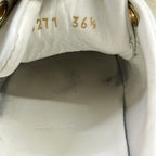 Louis Vuitton Sneakers 36.5 Time Out Line White Dark Brown Leather — view 6