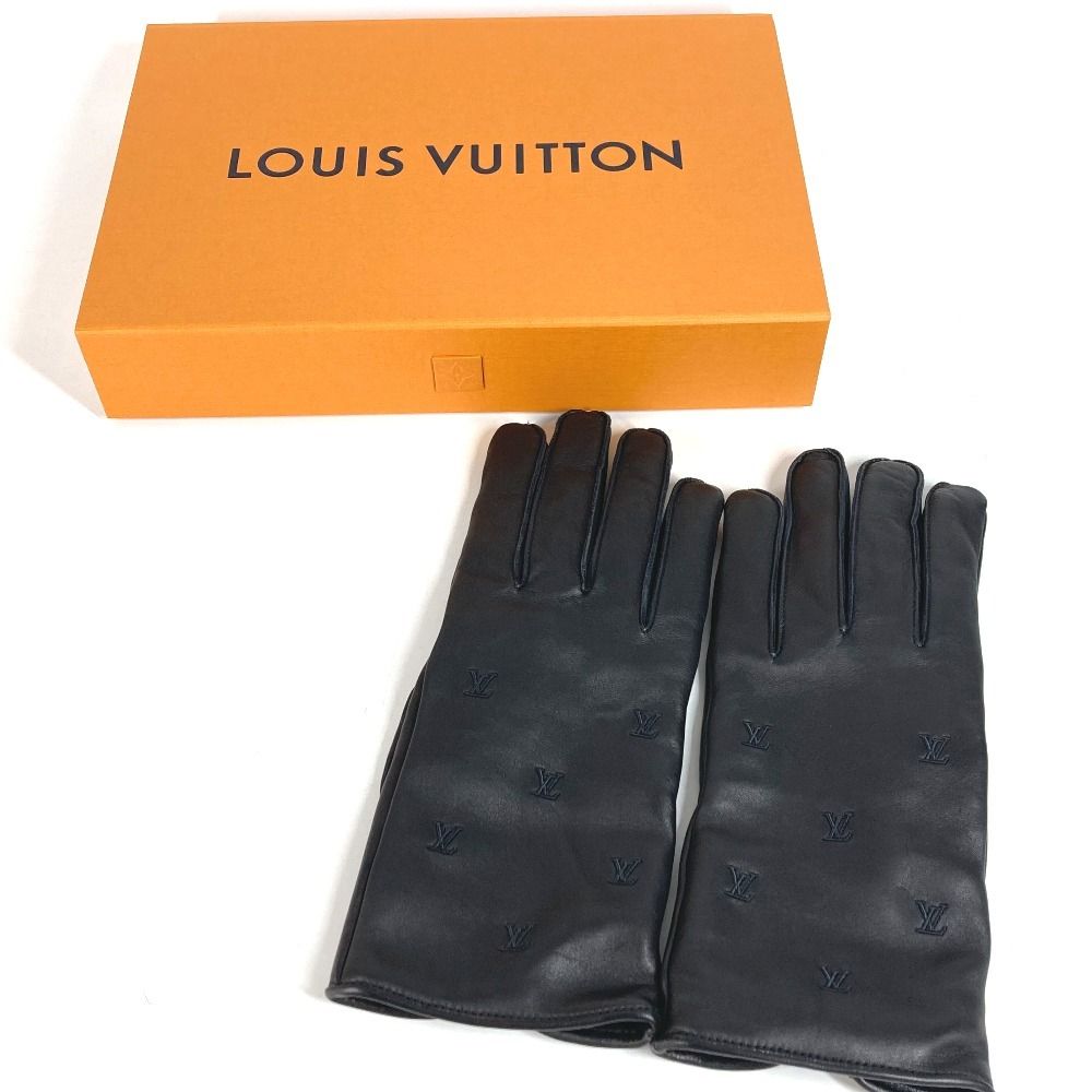 Louis Vuitton Gloves LV Blason Leather Black — view 2