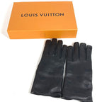 Louis Vuitton Gloves LV Blason Leather Black — view 2
