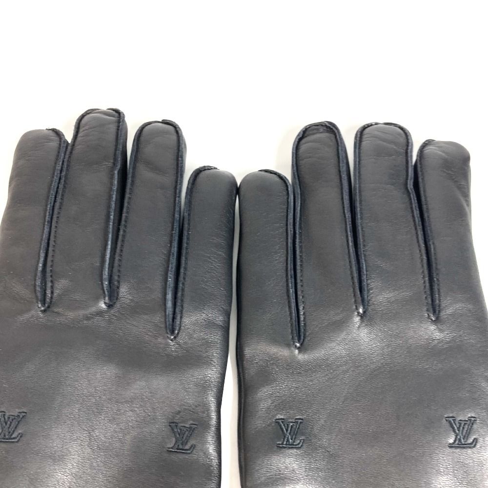 Louis Vuitton Gloves LV Blason Leather Black — view 5