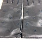 Louis Vuitton Gloves LV Blason Leather Black — view 6