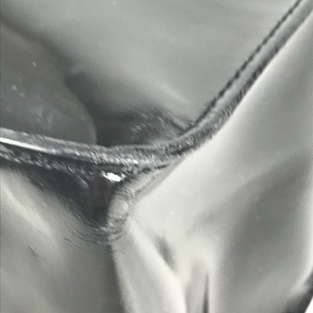 Chanel Shoulder Bag Logo Patent Leather Black — view 6