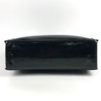 Chanel Shoulder Bag Logo Patent Leather Black — view 5