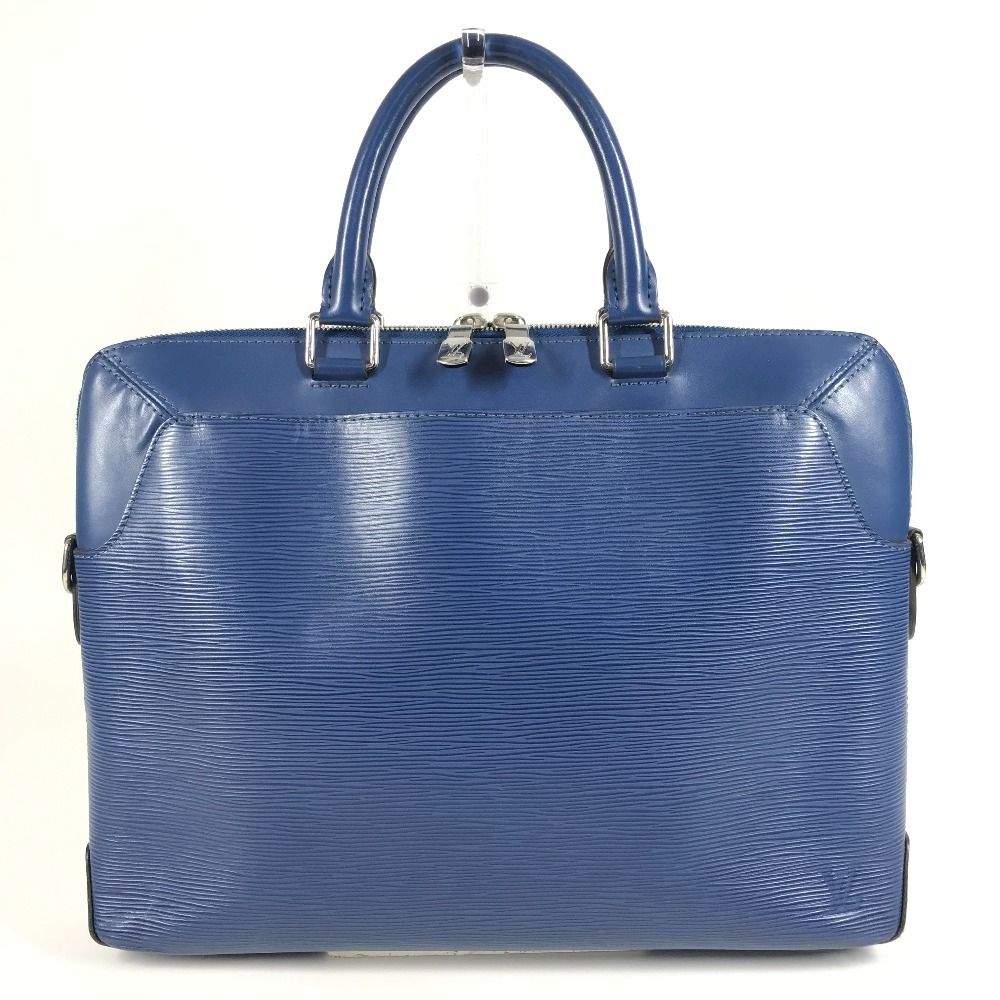 Louis Vuitton Business Bag Oliva Epi Leather Blue