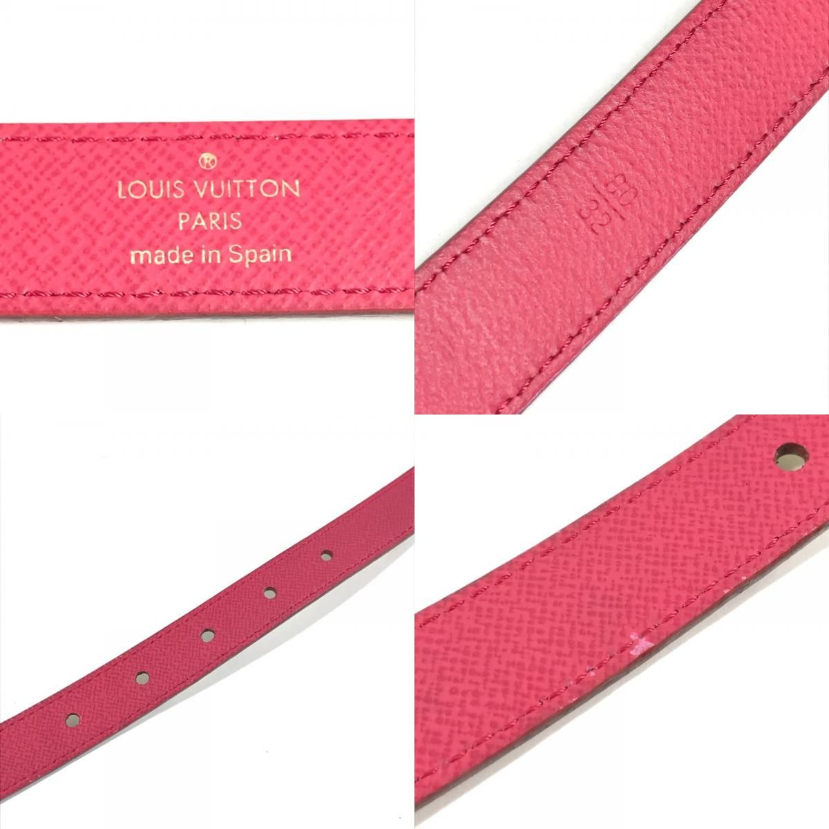 Louis Vuitton Belt Ceinture Initial Unknown Monogram Multicolor Canvas Blanc — view 8
