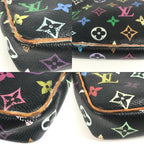 Louis Vuitton Shoulder Bag Pochette Monogram Multicolor Canvas Noir Black — view 9