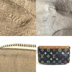 Louis Vuitton Shoulder Bag Pochette Monogram Multicolor Canvas Noir Black — view 7