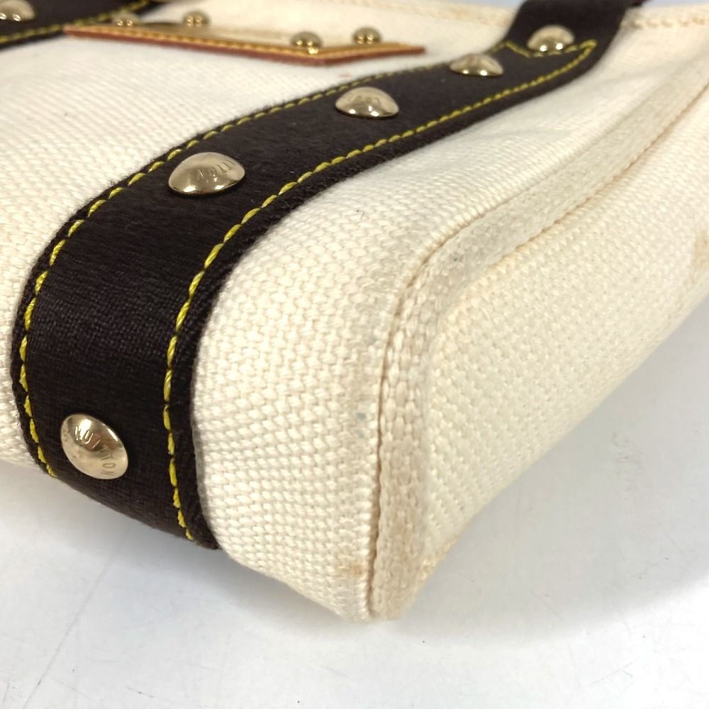 Louis Vuitton Handbag Cabas PM Canvas White — view 6