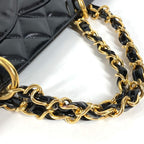 Chanel Handbag Quilted CC Logo Patent Leather Black — view 5