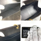 Chanel Handbag Quilted CC Logo Patent Leather Black — view 9