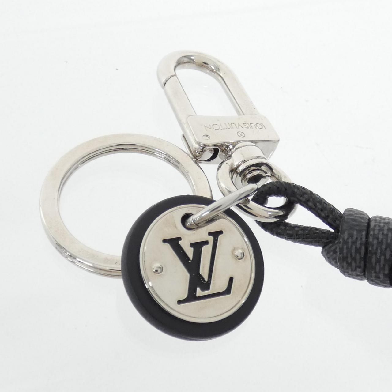 Louis Vuitton Damier Graphite Key Holder Leather Rope Key Ring — view 3