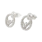 Fendi Earrings Silver — view 2