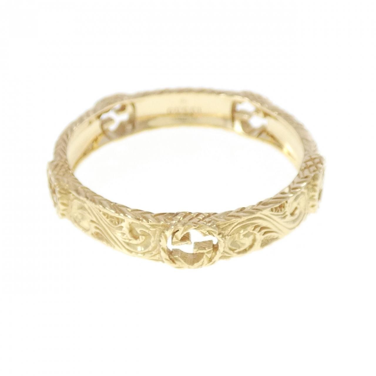 Gucci Interlocking Ring Gold — view 2