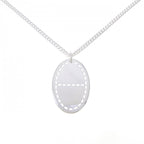 Hermes Pointier Necklace Silver