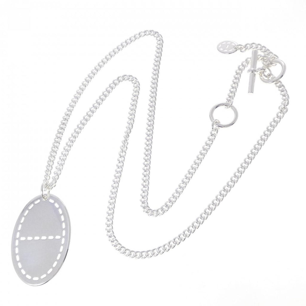 Hermes Pointier Necklace Silver — view 5