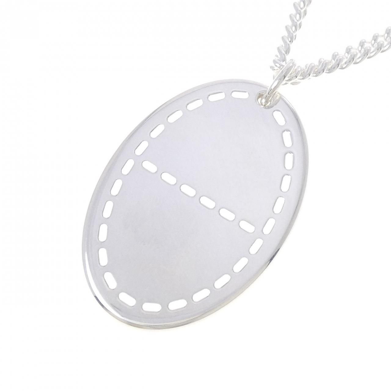 Hermes Pointier Necklace Silver — view 3