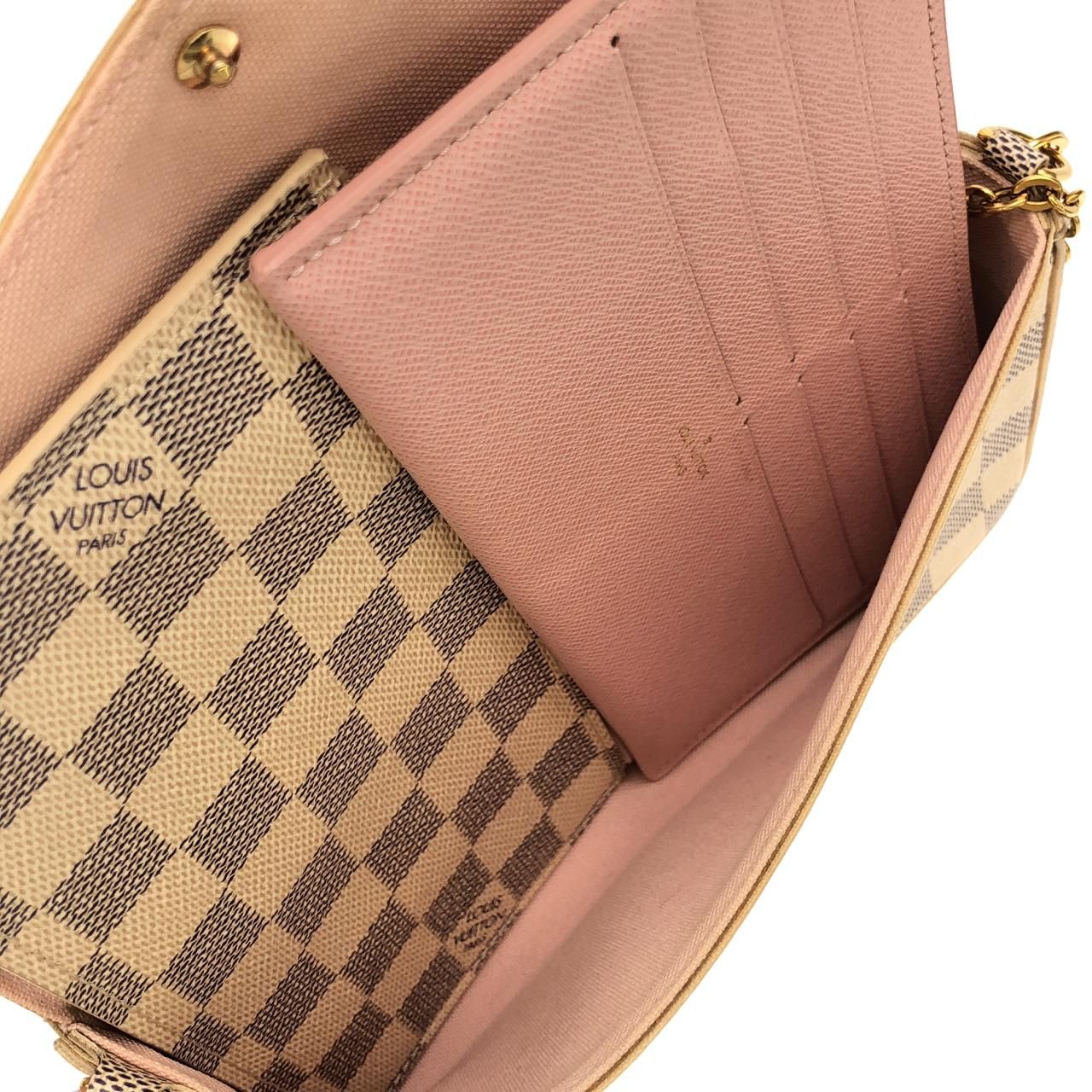 Louis Vuitton Damier Azur Pochette Felicie Shoulder — view 6